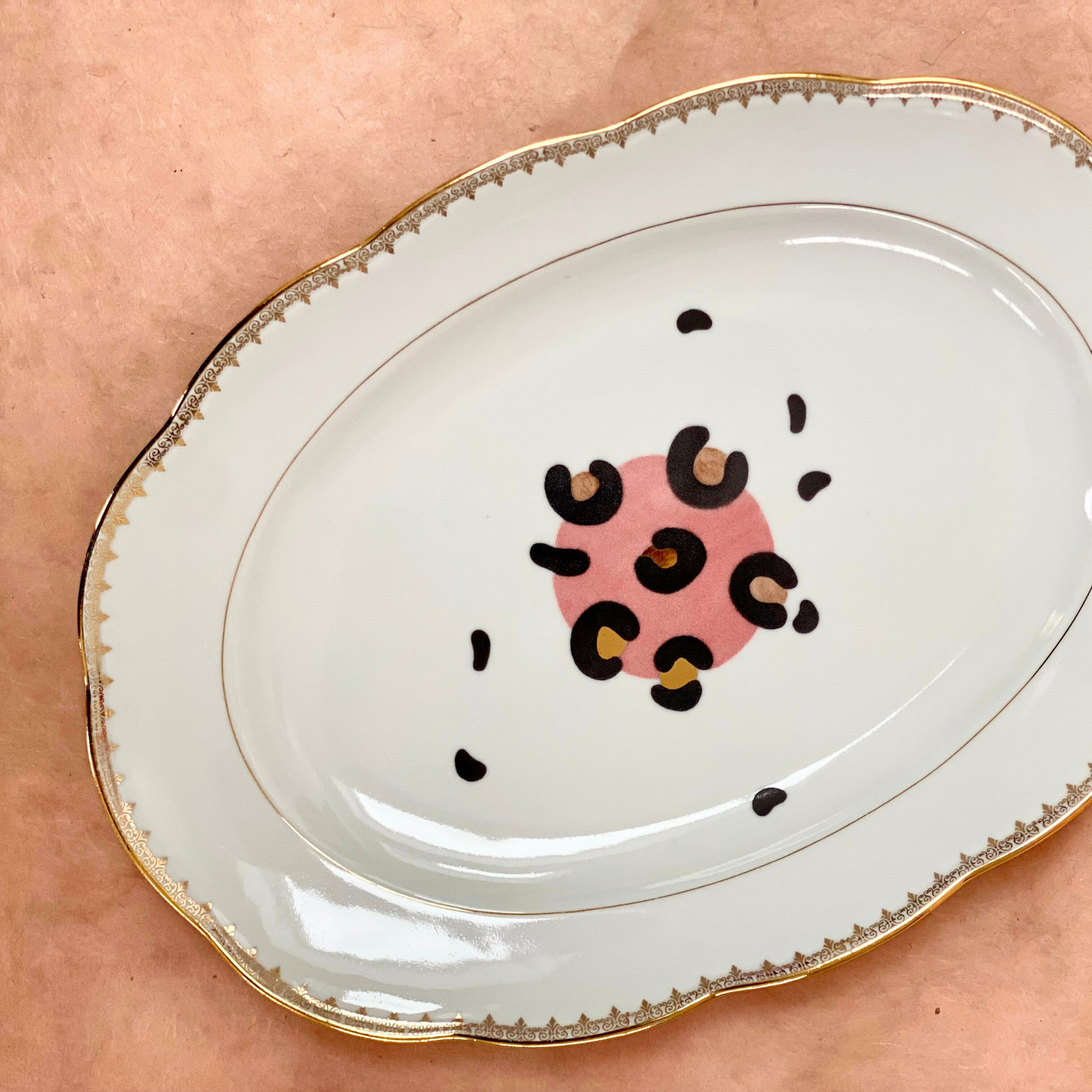 Plat ovale - Léopard