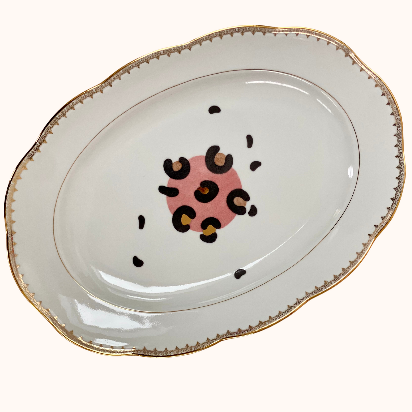 Plat ovale - Léopard