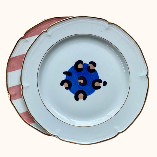 Assiette plate - Léopard