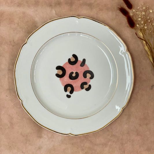 Assiette à dessert - Léopard