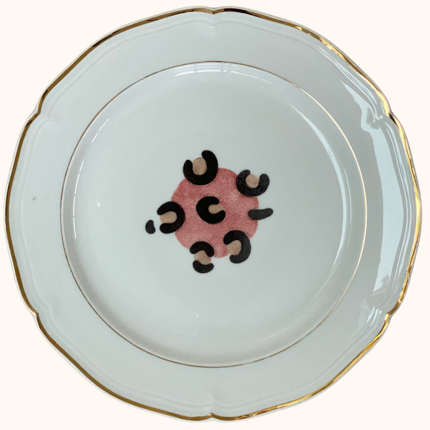 Assiette plate - Léopard