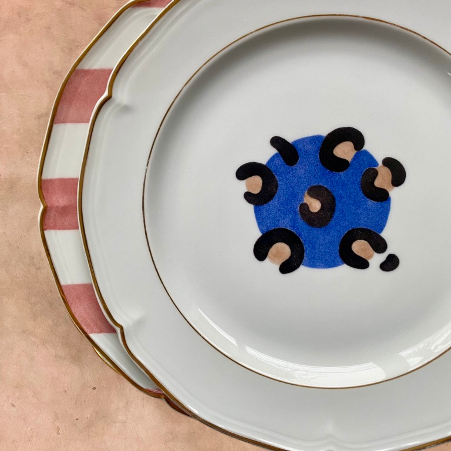 Assiette plate - Léopard