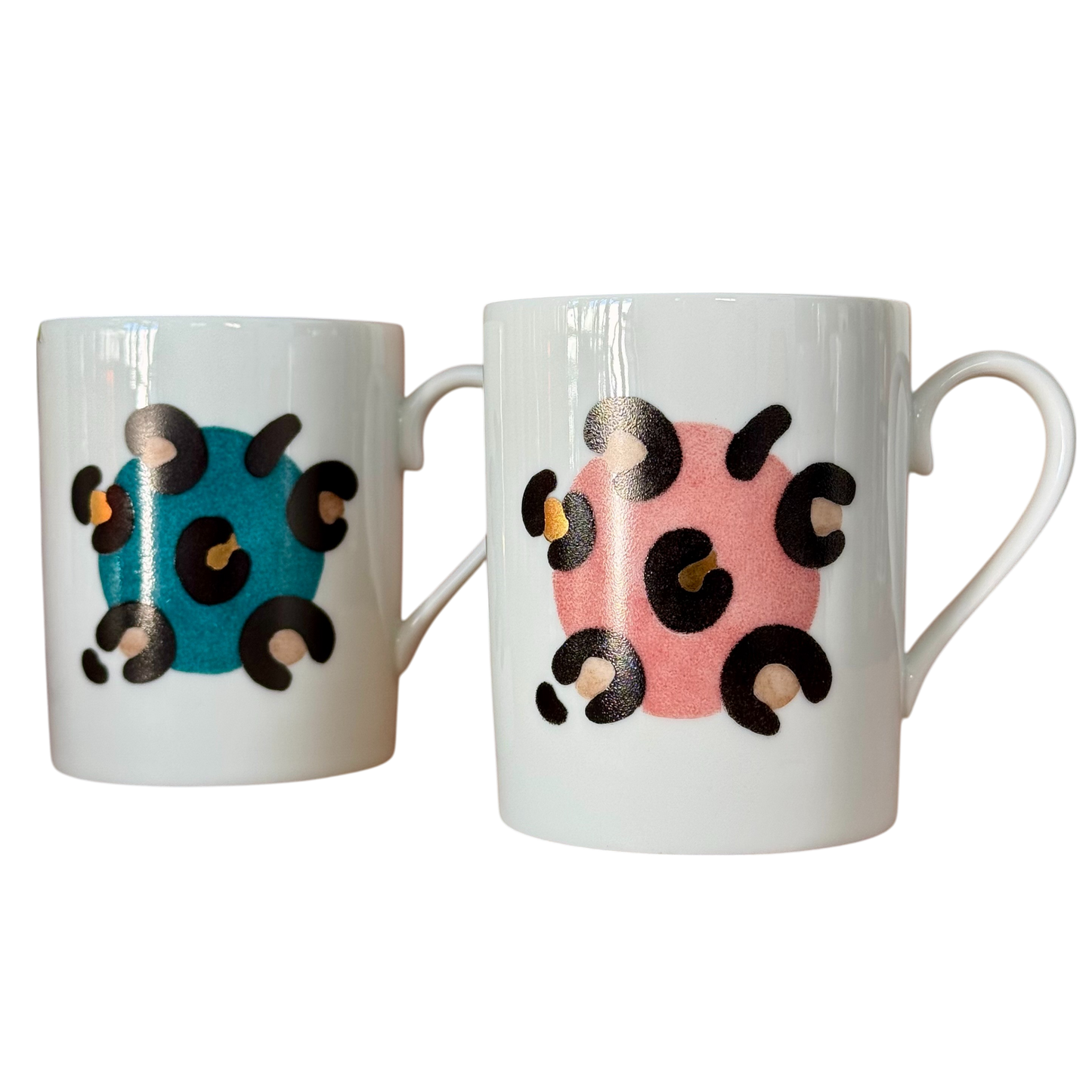 Duo tasses Léopard
