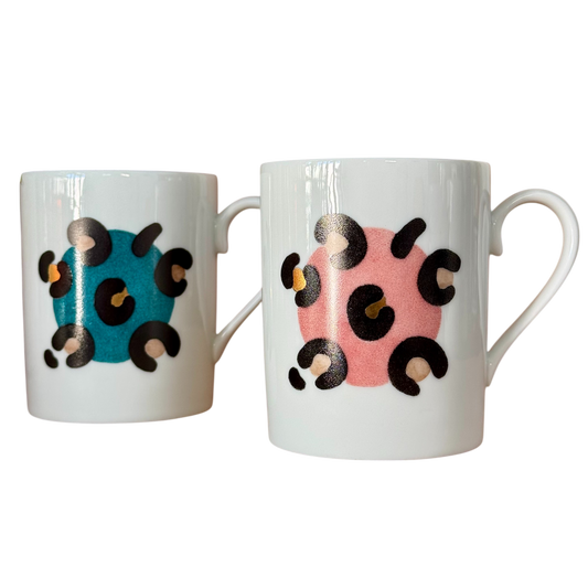 Duo tasses Léopard