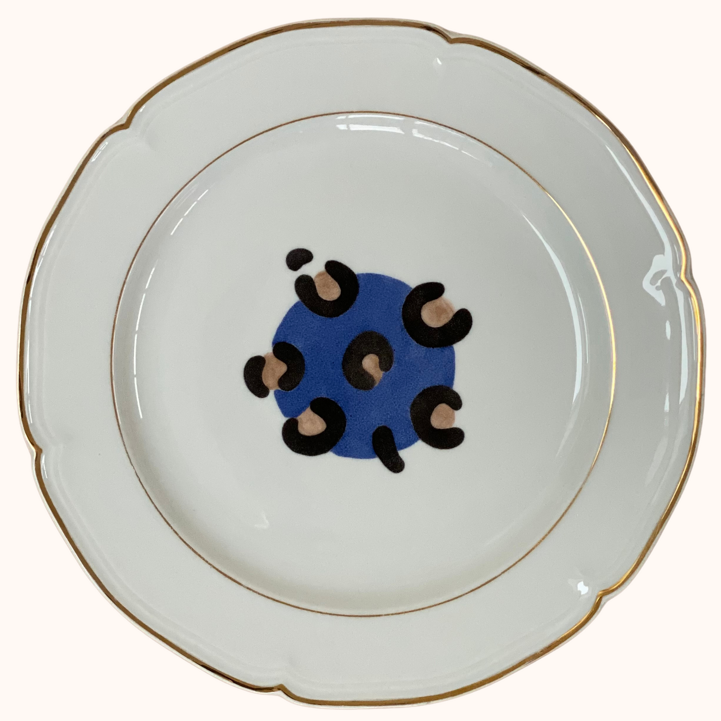 Assiette plate - Léopard