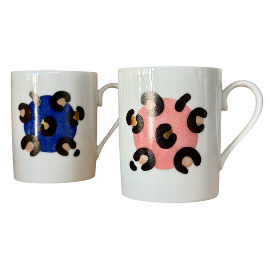 Duo tasses Léopard