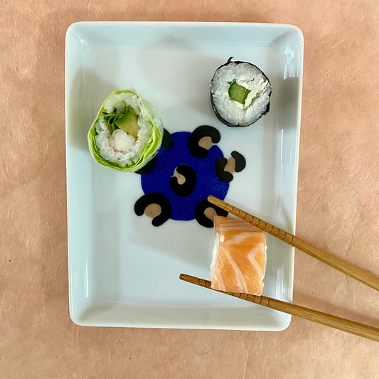 Duo de plateaux léopard pour l’apéro ou le dessert – vaisselle artisanale made in France